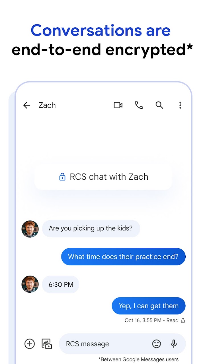Google Messages screenshot