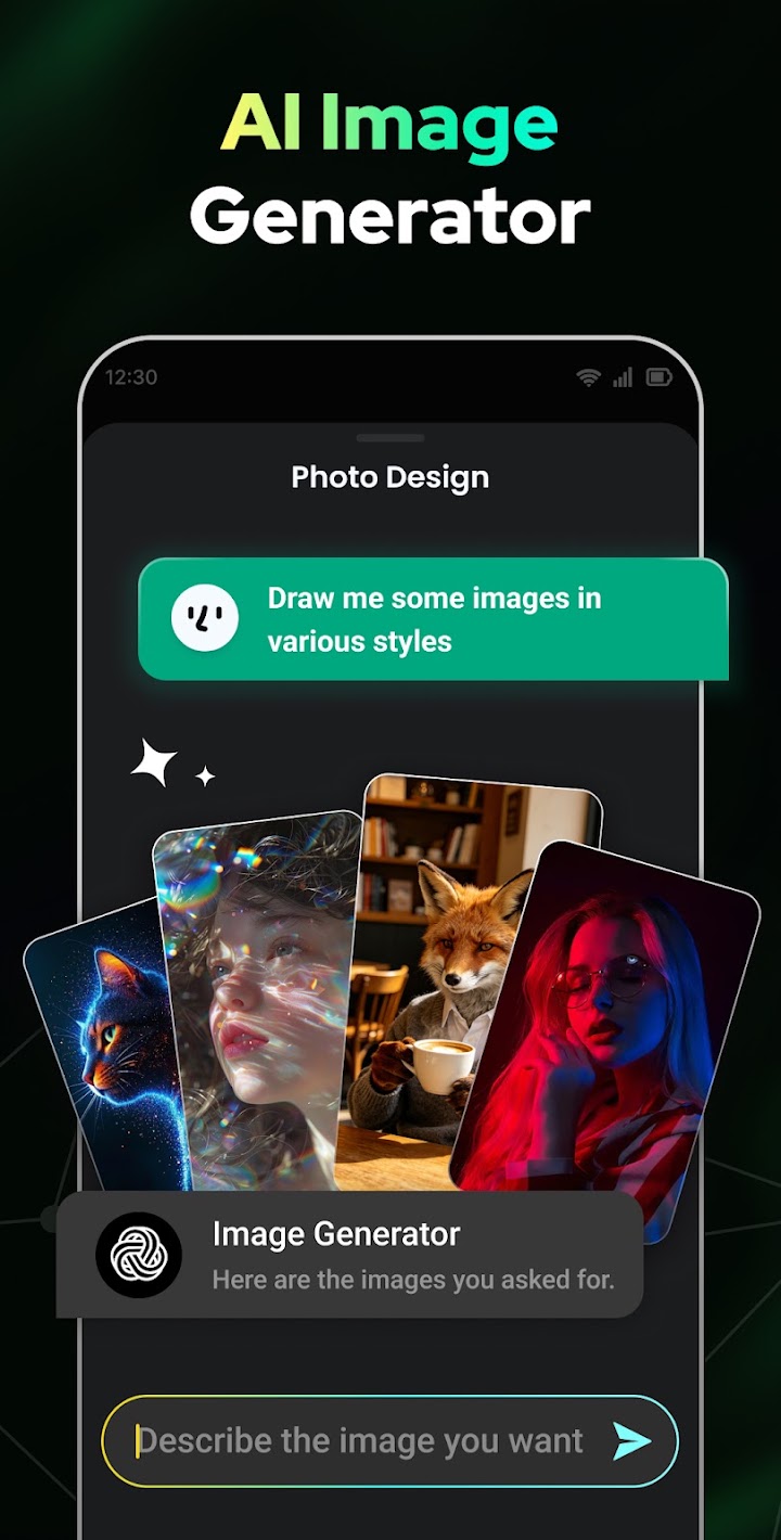 Open Chat - AI bot app screenshot