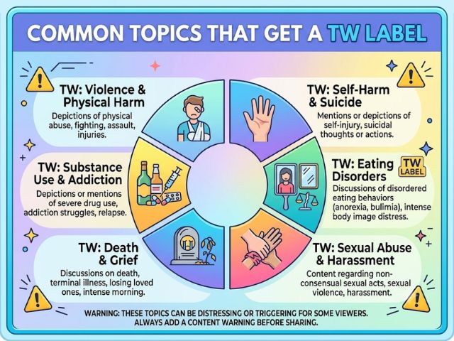 Common Topics That Get a TW Label