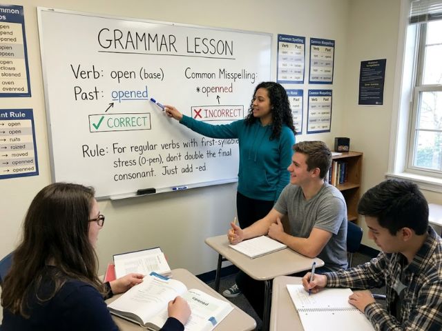 Openned or Opened Grammar