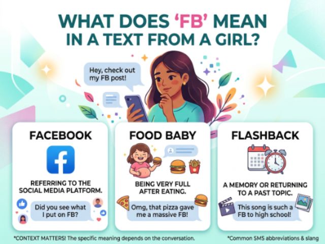 What Does FB Mean in Text From a Girl