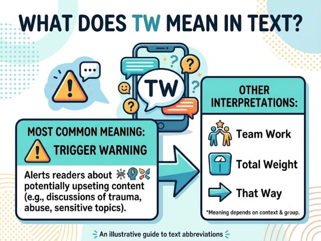 What Does TW Mean in Text