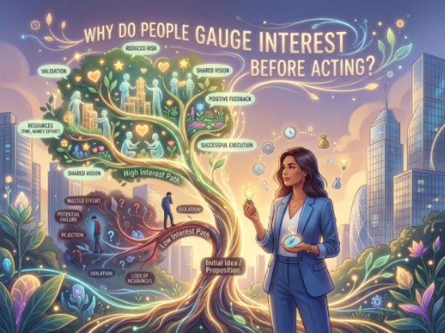 Why Do People Gauge Interest Before Acting