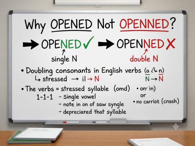 Why Opened Not Openned