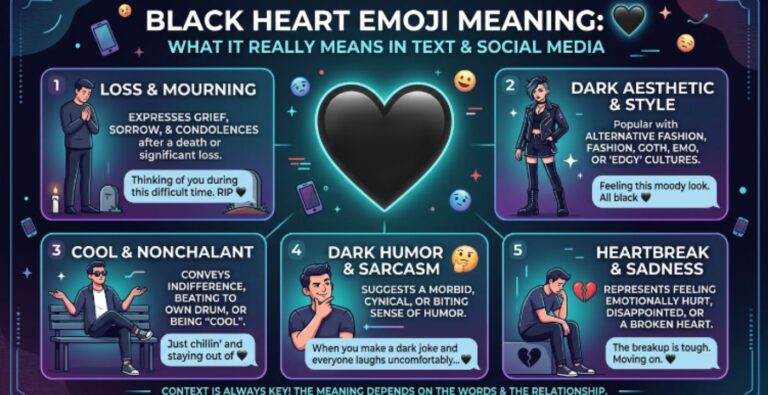 Black Heart Emoji Meaning: 🖤 What It Really Means in Text & Social Media