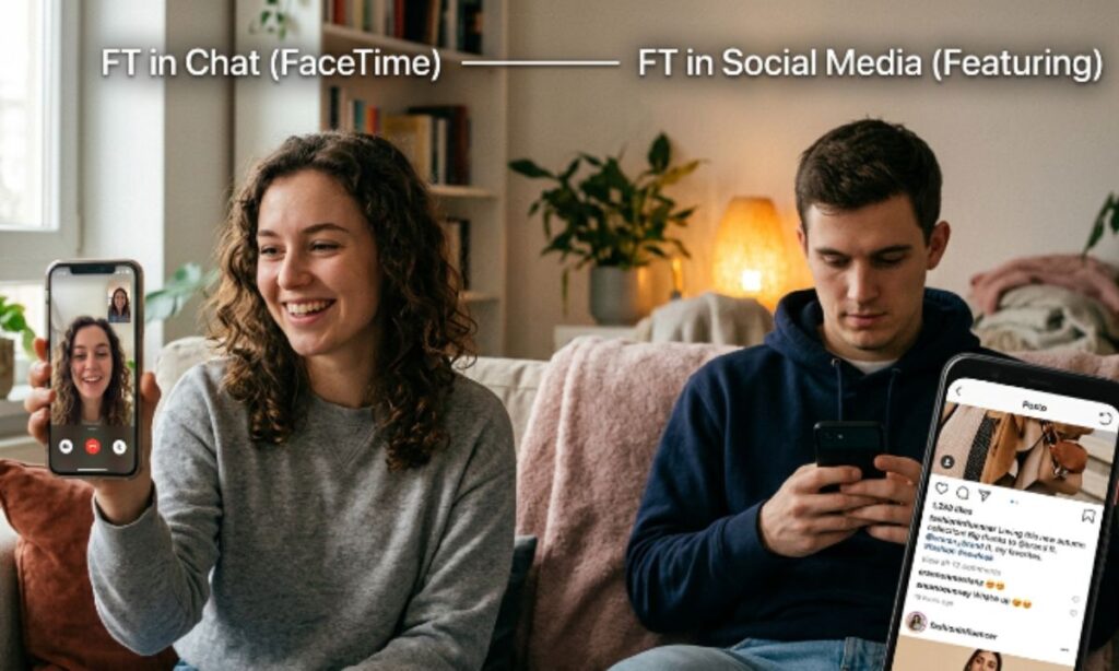 FT Meaning in Chat vs Social Media