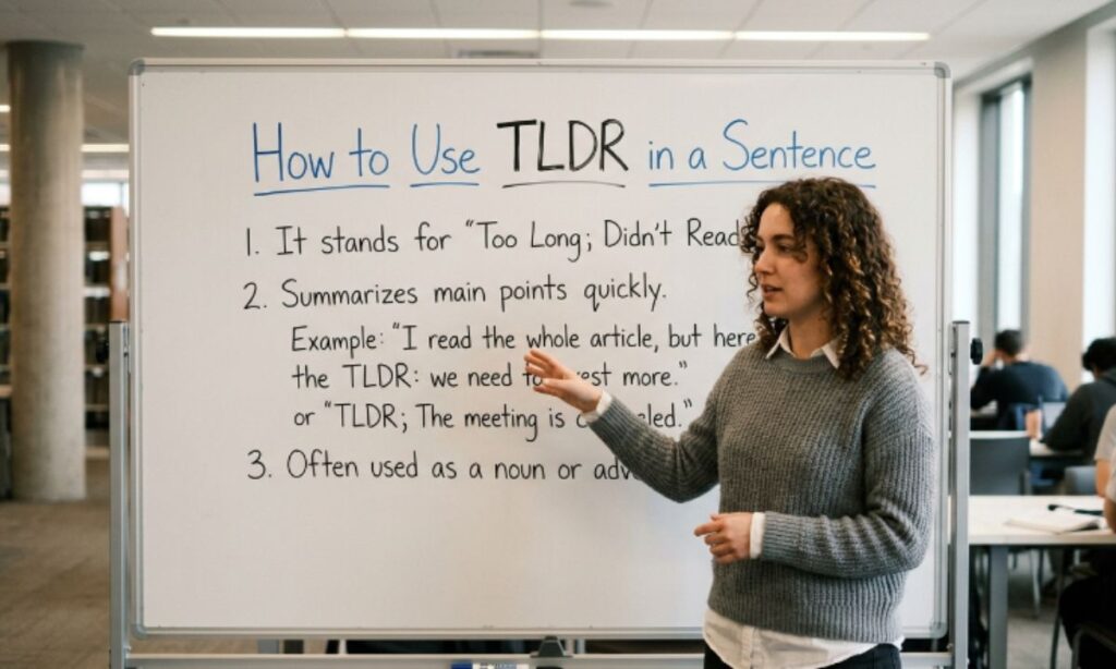 How to Use TLDR in a Sentence