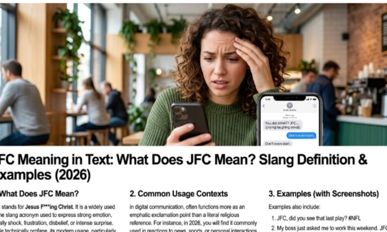 JFC Meaning in Text: What Does JFC Mean? Slang Definition & Examples (2026)