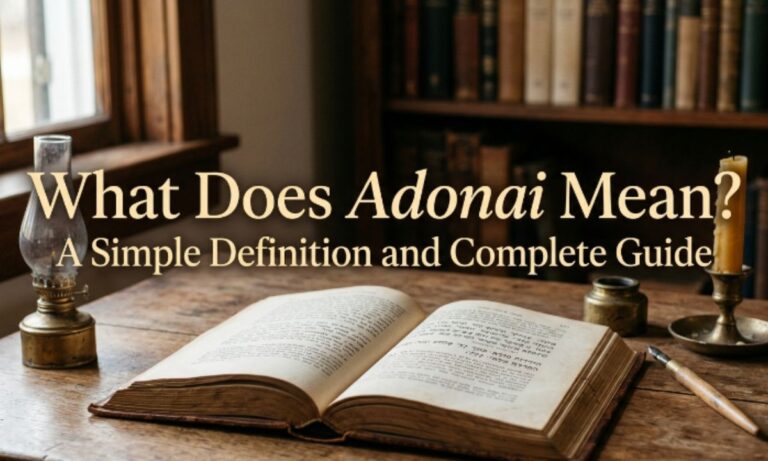 What Does Adonai Mean? A Simple Definition and Complete Guide