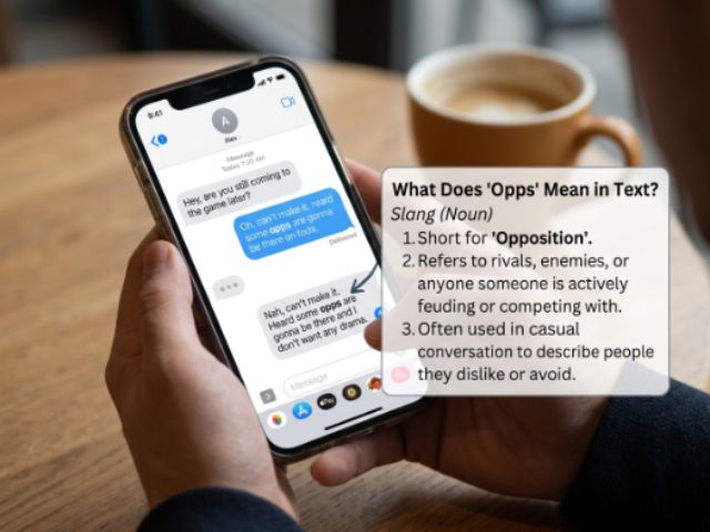 What Does Opps Mean in Text