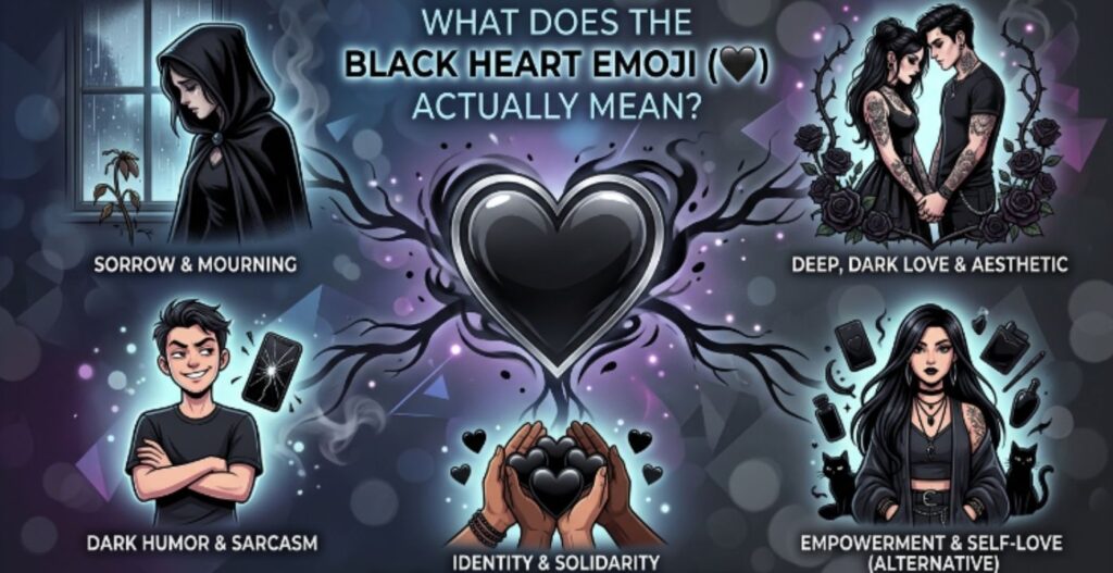 What Does the Black Heart Emoji (🖤) Actually Mean?
