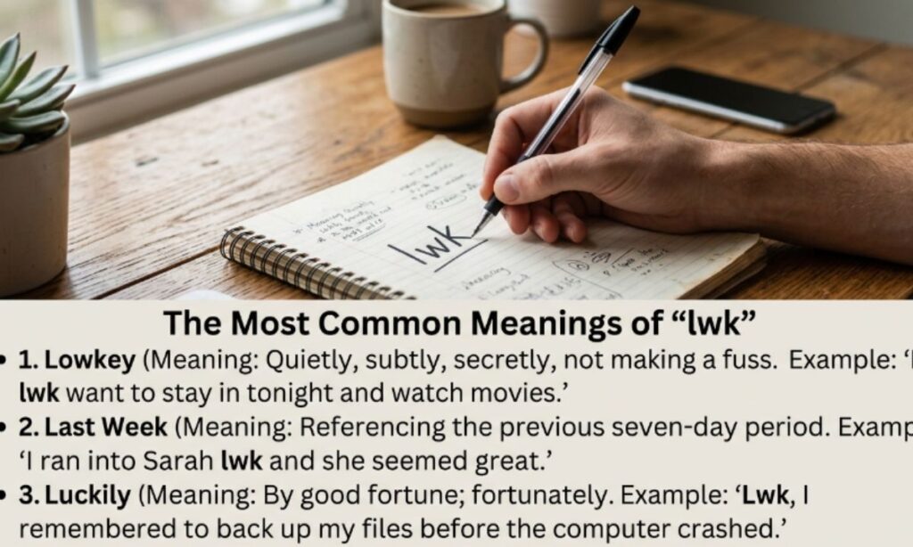 The Most Common Meanings of "lwk"